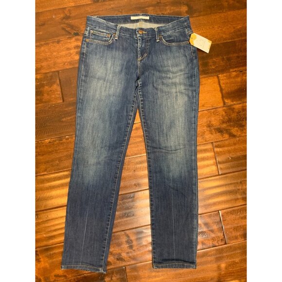 Joe's Jeans Medium Wash Ankle Cuff Cigarette Blue Jeans Size 29 - Picture 1 of 5